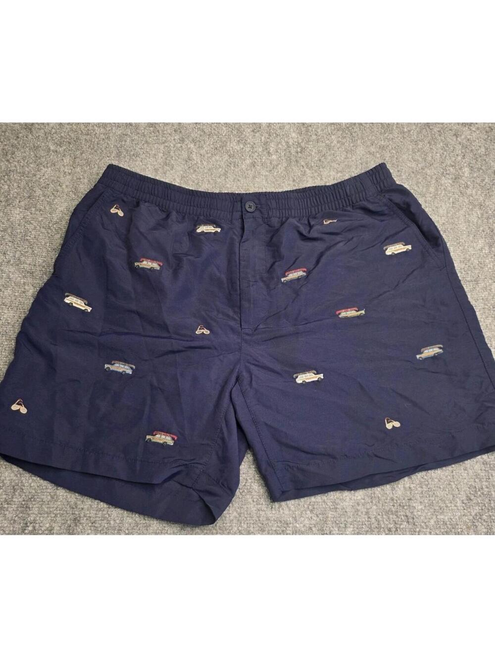 Polo ralph Lauren Men XL embroidered Lined Swim Trunks Station Wagon Sunglasses